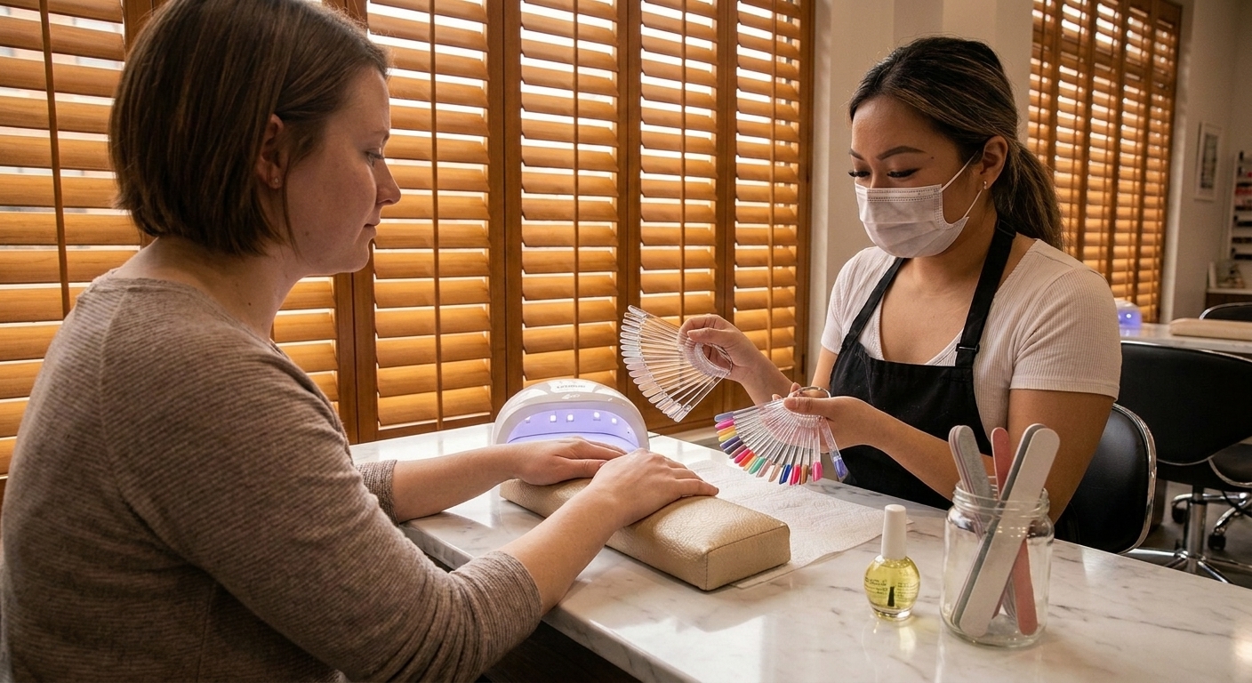 Nail extensions for short nails in St. Cloud - before and after results