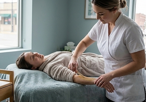 Body Waxing in St. Cloud for Client with Sensitive Skin