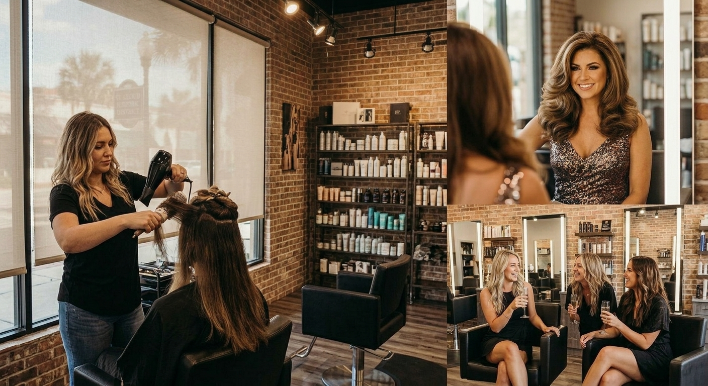Blowouts in St. Cloud for special events like weddings and galas